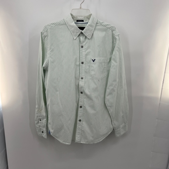 3 American Eagle Outfitters Button down shirts All Size Large - Picture 13 of 15